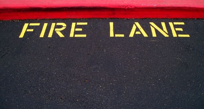 Fire Lane Striping in Houston for Commercial Properties and Managed Sites - BLUPEAK S&M LLC